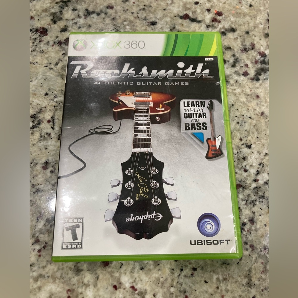 Preowned Rocksmith Authentic Guitar games **Cord Not Included** learn to play